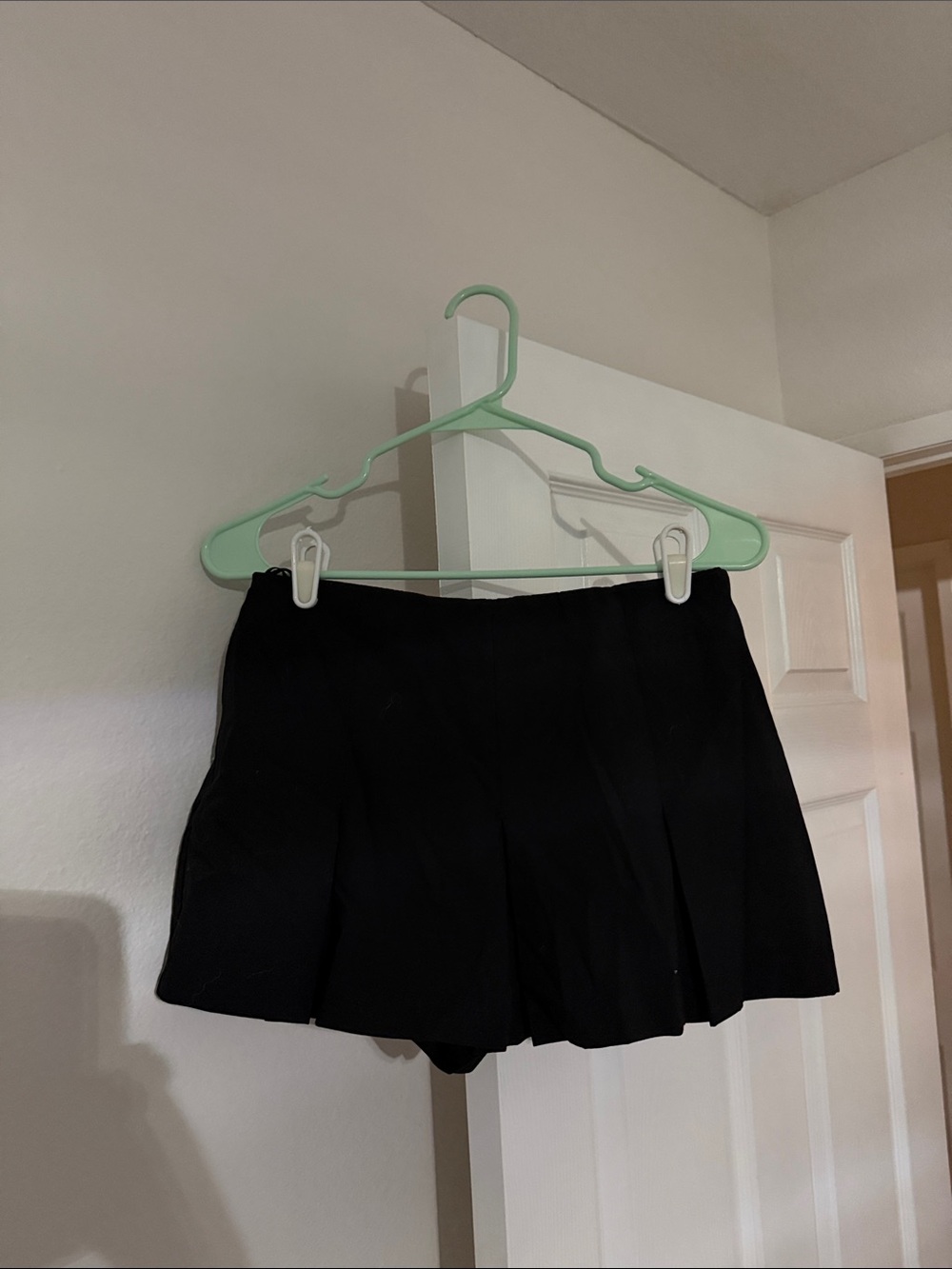 Zara Black Pleated Skort